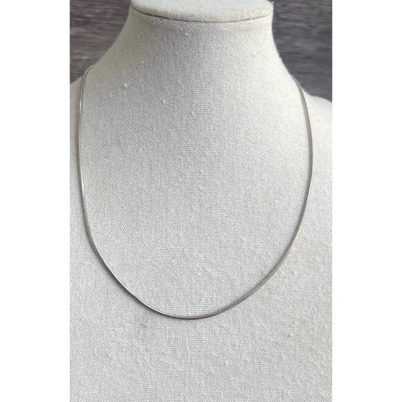 Vintage Milor Italy 925 Sterling Silver Snake Serpentine Chain 18” Necklace - Picture 9 of 12